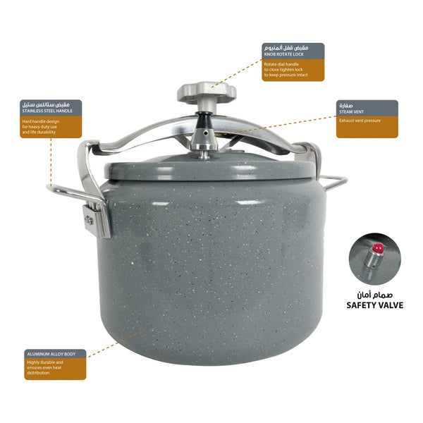 Ceramic Coated Aluminum Pressure Cooker 11L