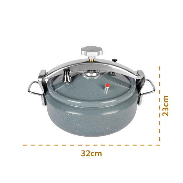 Short Aluminum Pressure Cooker Coated with Ceramic