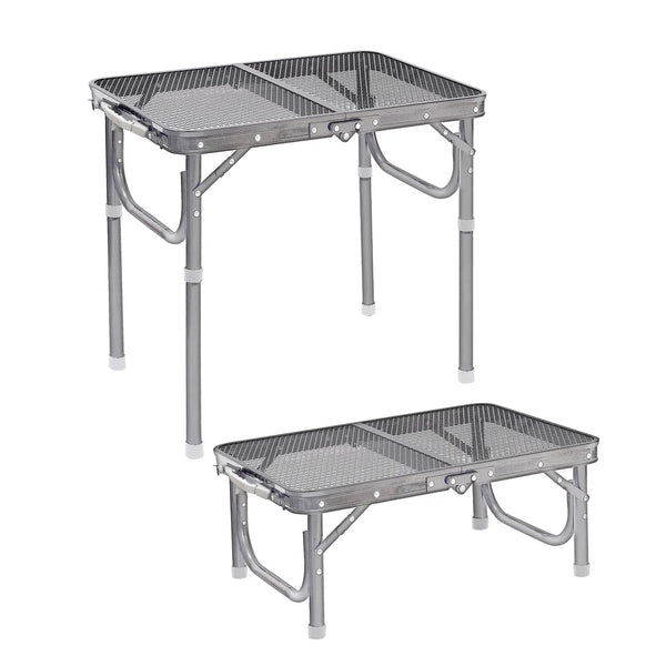 Aluminum table with mesh top 45 * 60