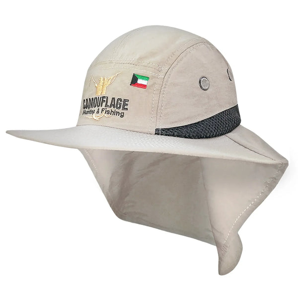 Beige Camouflage Safari Hat