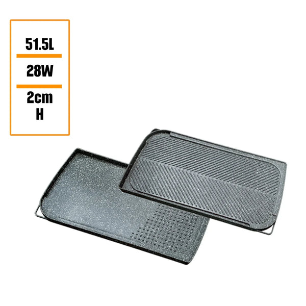 Granite coated grill pan