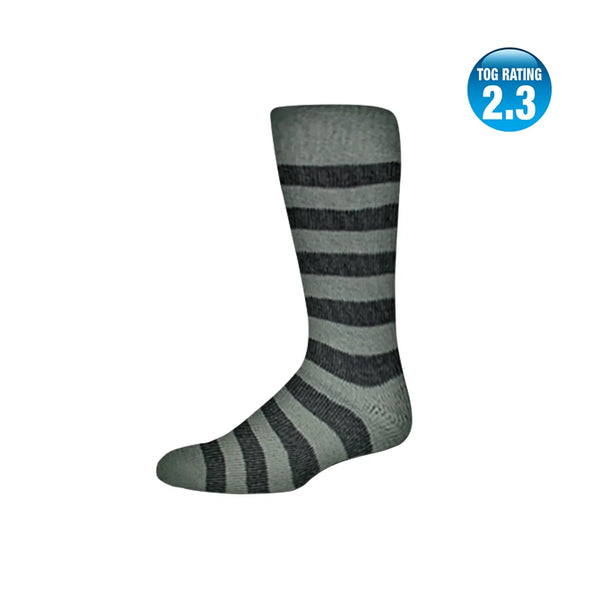 Warm Winter Women's Socks Grey Striped