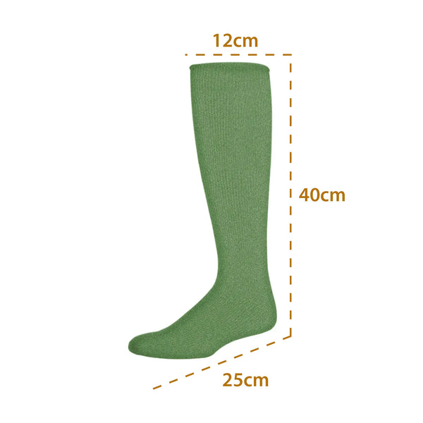 Warm Winter Long Thermal Socks Green