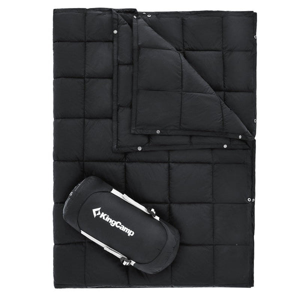 KingCamp 620 FP Lightweight Packable Camping Blanket - Black KS2224