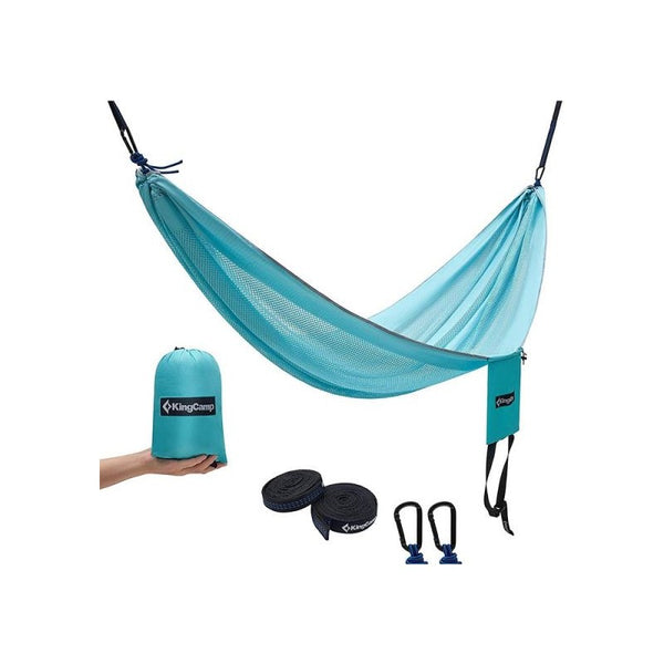 KingCamp AURORA Hammock with Tree Straps CYAN KG3755