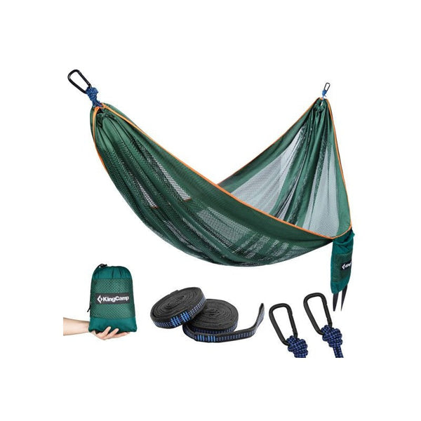 KingCamp AURORA Hammock with Tree Straps PETROLBLUE KG3755