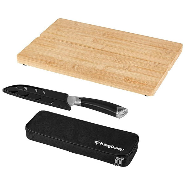 KingCamp BAMBOO CUTTING BOARD WITH KNIFE KA2211