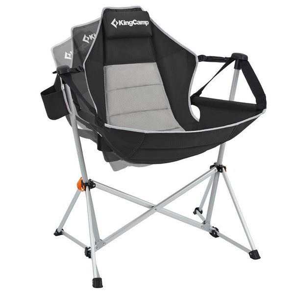 KingCamp Hammock Camp Recliner Chair KC2227 - BLACK/GREY