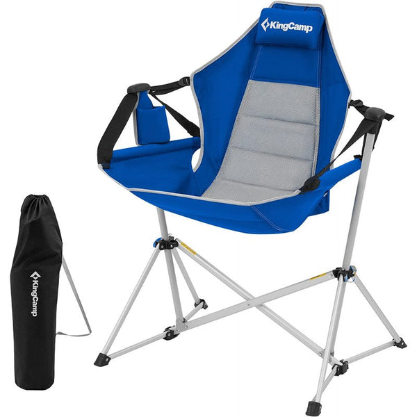 KingCamp Hammock Camp Recliner Chair KC2227 - Blue / Grey