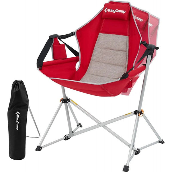 KingCamp Hammock Camp Recliner Chair KC2227 - RED/GREY