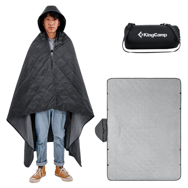 KingCamp Multipurpose raincoat / blanket - BLACK KP2101