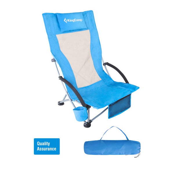 KingCamp PORTABLE HIGH SLING CHAIR - Blue