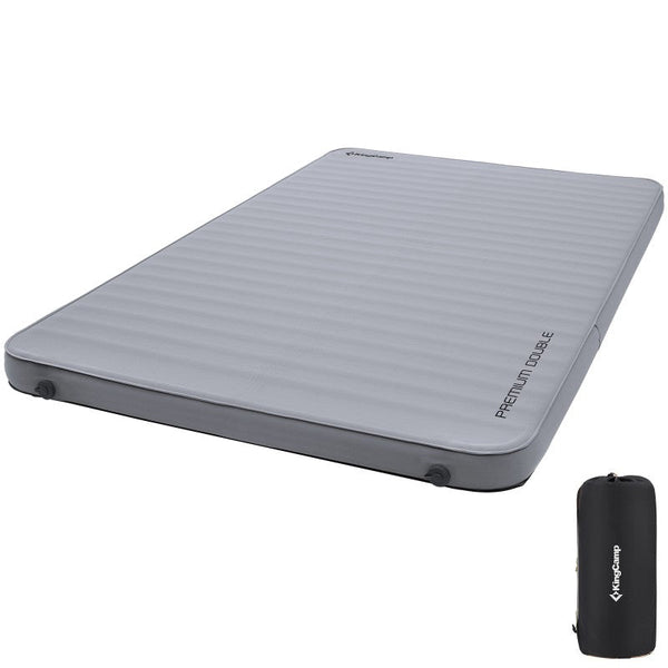 KingCamp PREMIUM DOUBLE Self Inflating Pad GREY KM1901