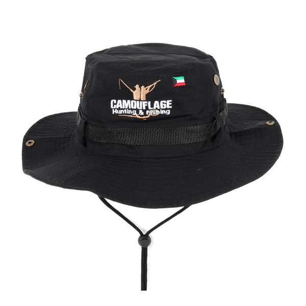 Round Safari Hat - Black